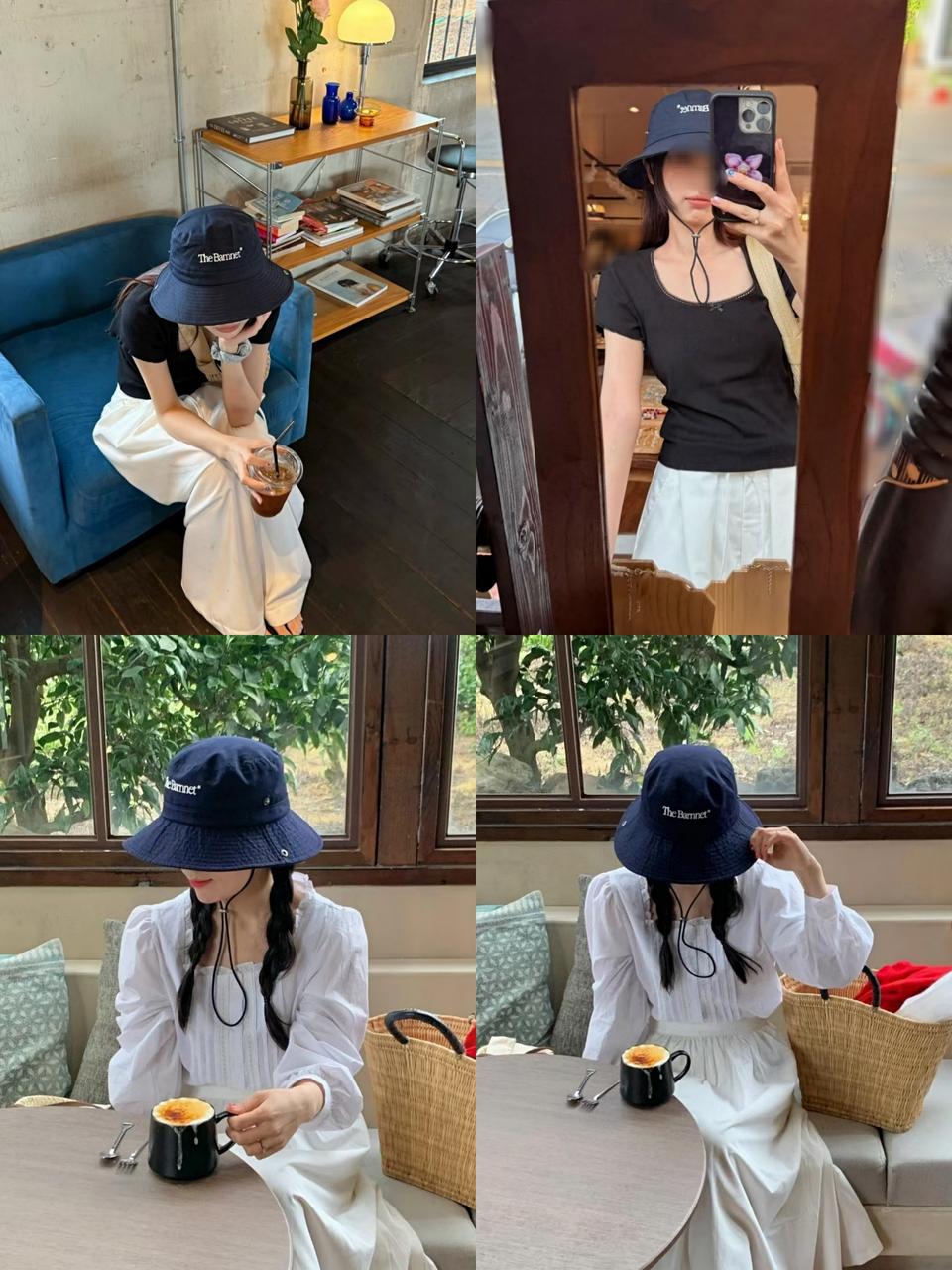 더바넷 버킷햇 어부모자 벙거지모자 팔아요 ~