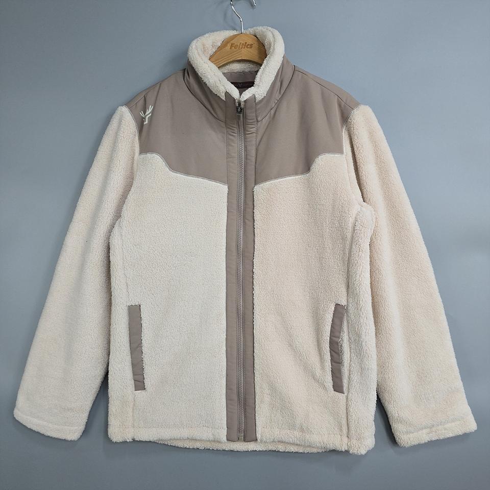 타운젠트(TOWN GENT) 뽀글이 플리스 집업 아이보리 100