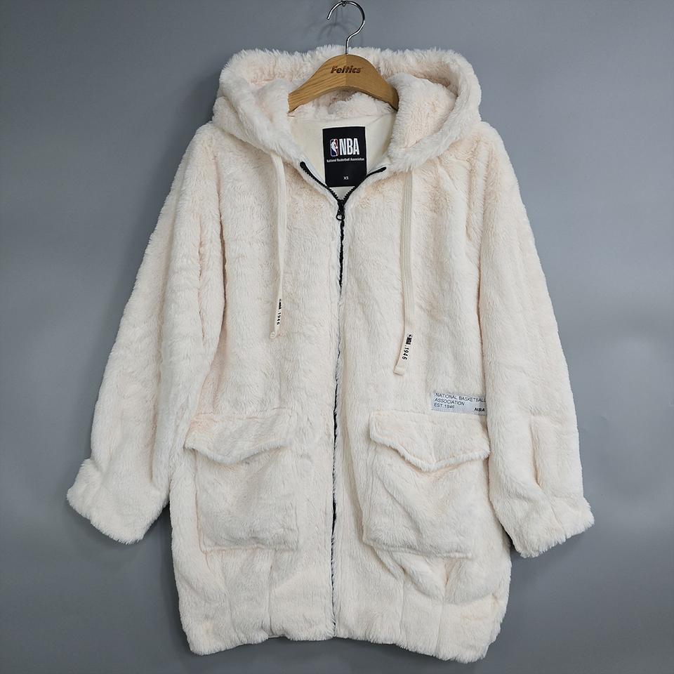 NBA 로스앤젤레스 레이커스 퍼 후드집업 아이보리 XS