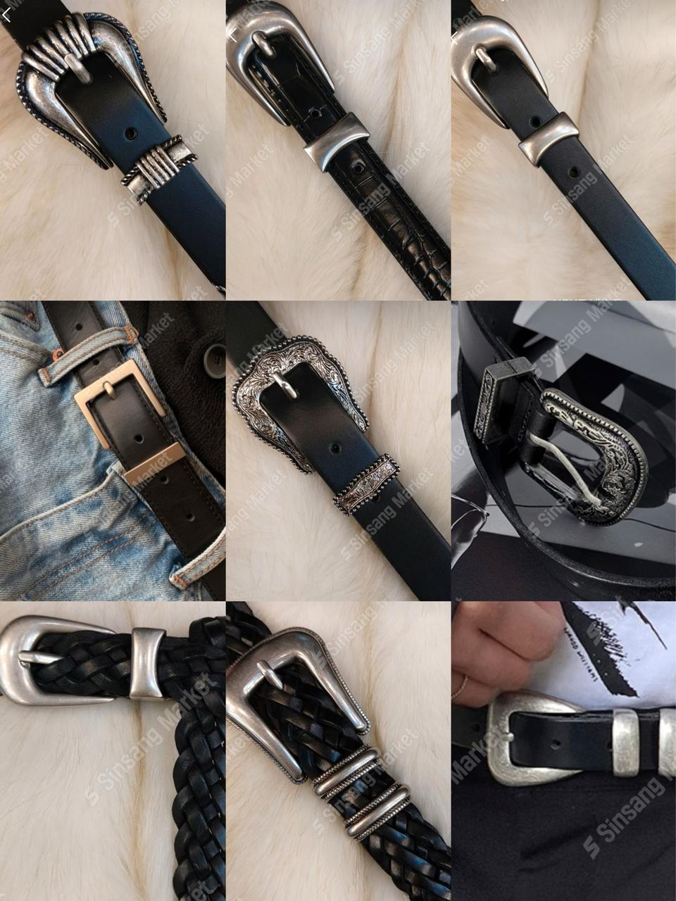 이탈리안 소가죽 천연 벨트(새상품/고퀄)