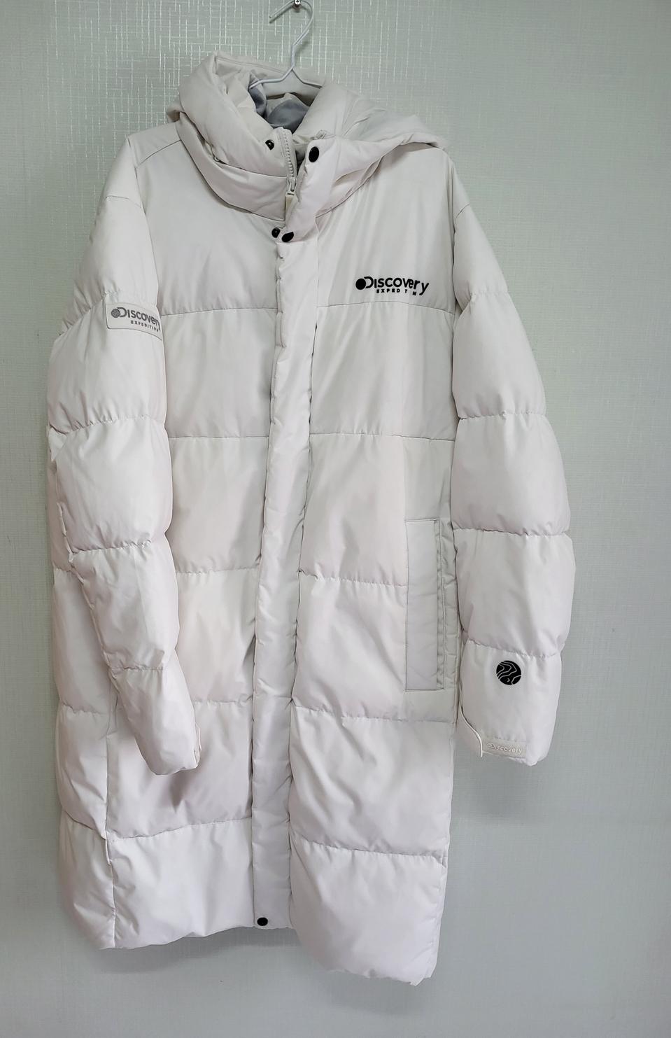 디스커버리 구스롱패딩 화이트.남105