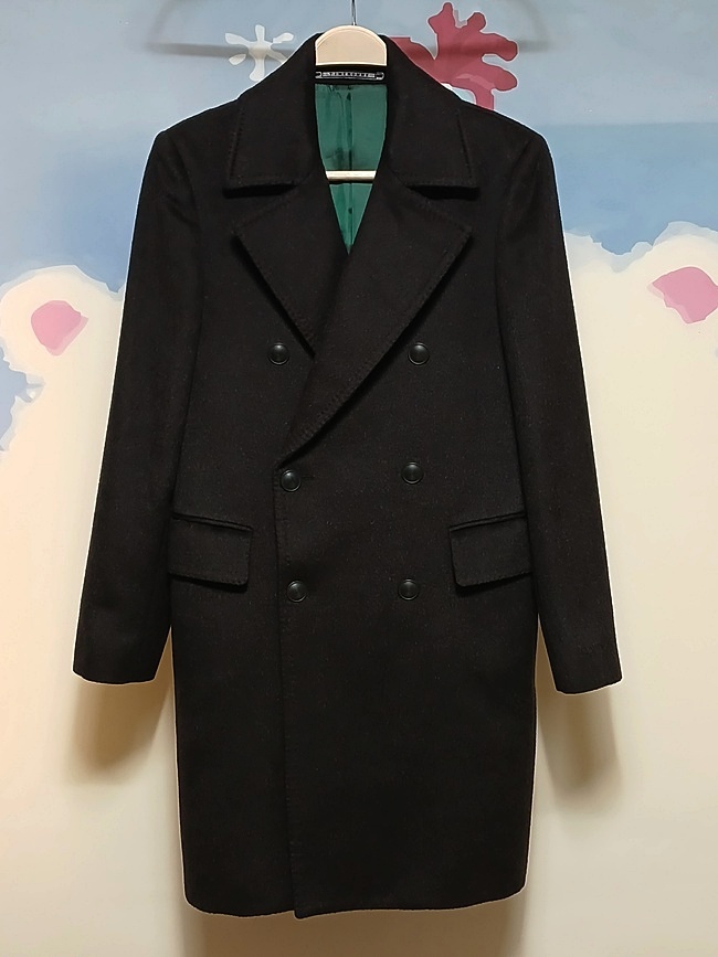 (95) 타임 옴므 피아첸자 원단 더블 코트