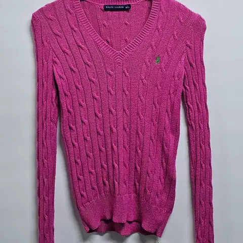 폴로 랄프로렌 핑크 케이블 니트 XS 55