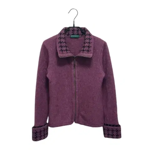 McDonalad 니트 집업 자켓