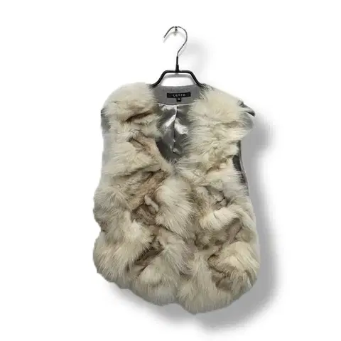 Letzz 폭스 퍼 조끼