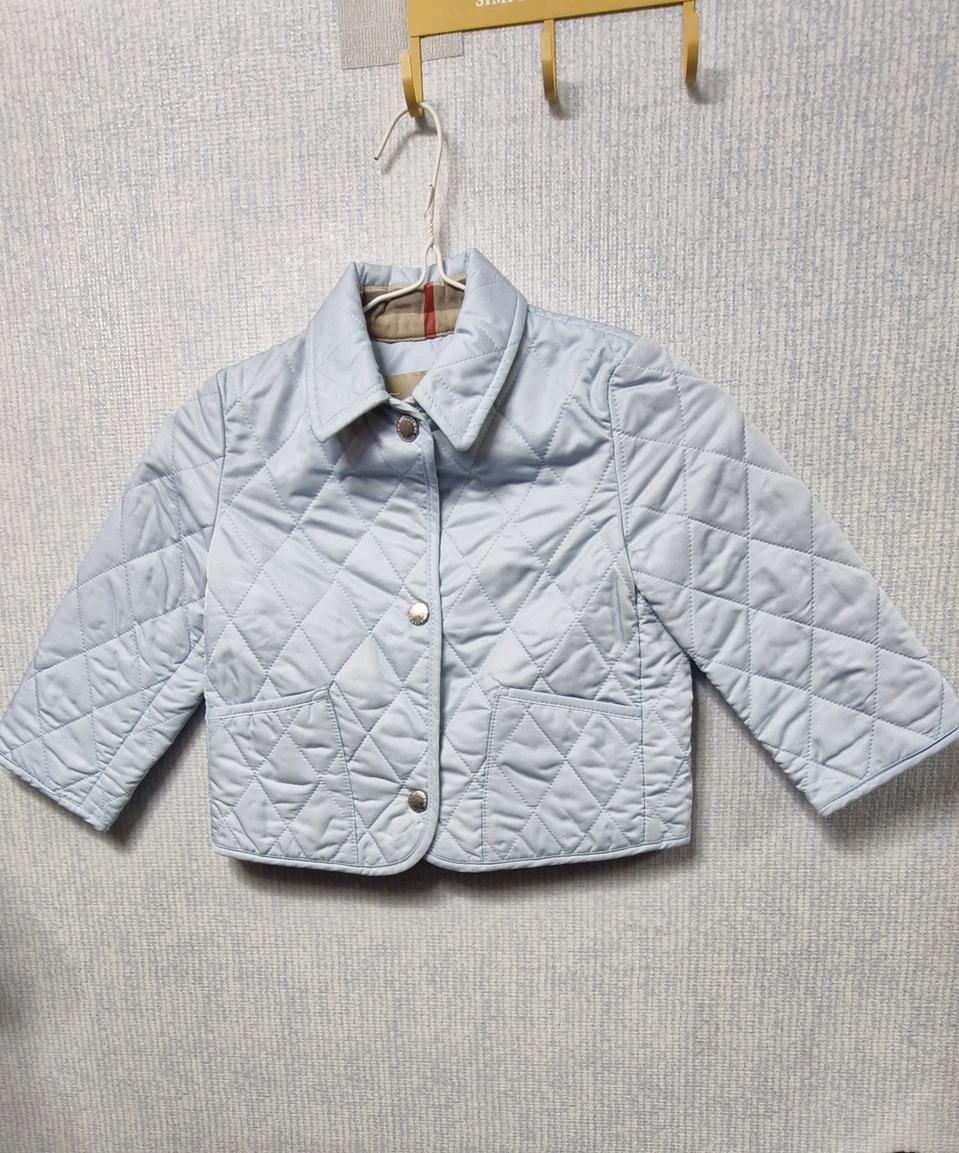 버버리 키즈 퀄팅 연블루 정품 2Y