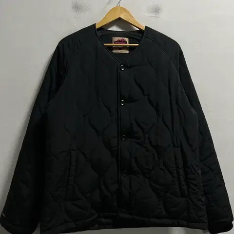 105 FLUKE 퀼팅 노카라 깔깔이 패딩자켓 정품