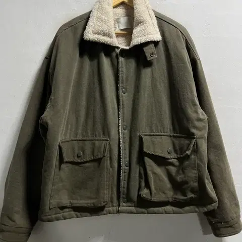 100-105 SLOGAN 양털 뽀글이 워크자켓 정품