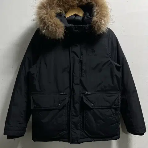 95 빈폴 덕다운 오리털 라쿤 봄버 패딩점퍼 정품