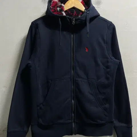 66 US POLO ASSN 보아털 스웻 후드집업 정품