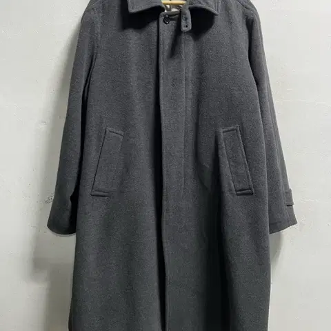 100-105 VISARUNO 캐시미어45 앙고라55 발마칸 롱코트 정품