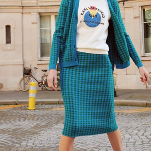 칼라거펠트 니트 치마 30-32인치