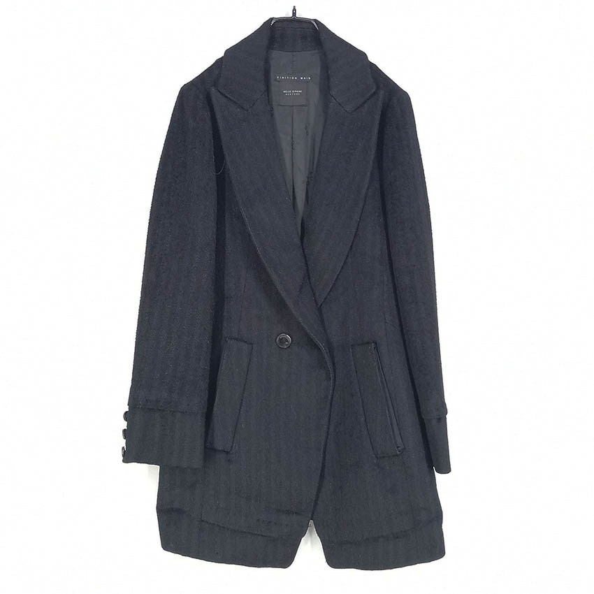 모조에스핀 여성 원버튼 모직자켓 블랙87 (HU42500)