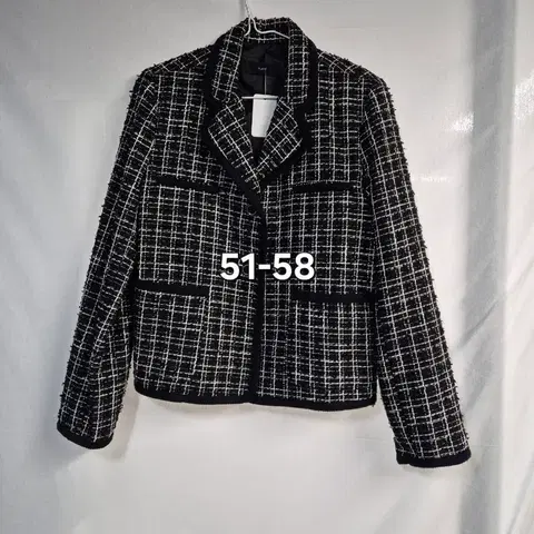 블랙 트위드 자켓 51-58