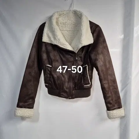 브라운 뽀송털 자켓 47-50