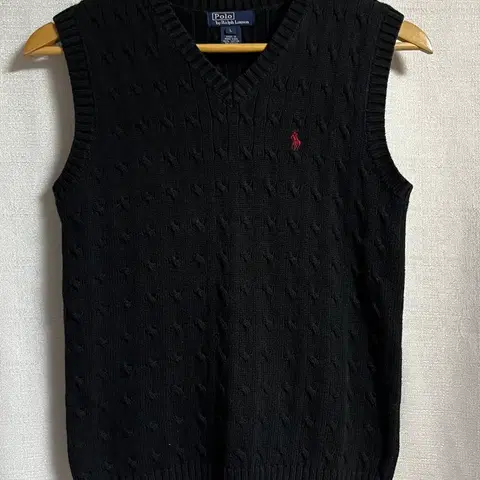 폴로 랄프로렌 케이블 니트 조끼 베스트 L