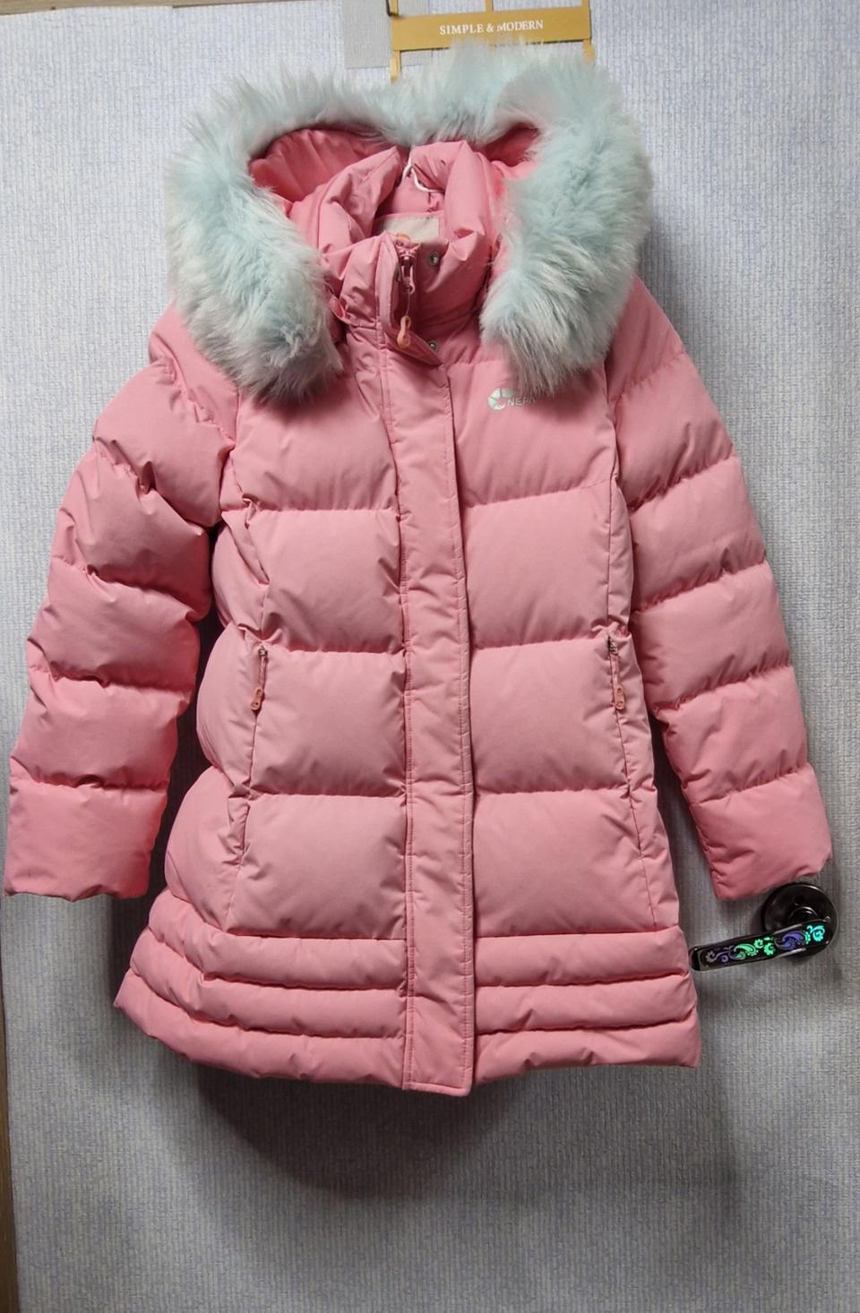 네파 키즈 핑크 패딩 150