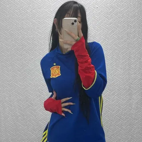 아디다스 스페인 국대 트레이닝 져지 롱슬리브 100 C08413