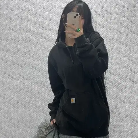 칼하트 유니크 캐주얼 슬리브 그래픽 약기모 후드티 M C08377