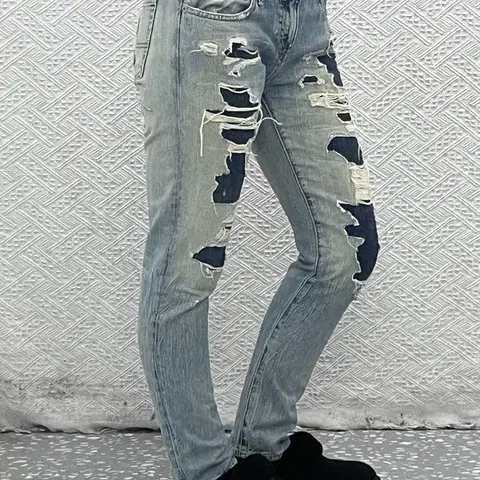 데님 앤 서플라이 그런지 디스트로이드 데님팬츠 27인치 C08427