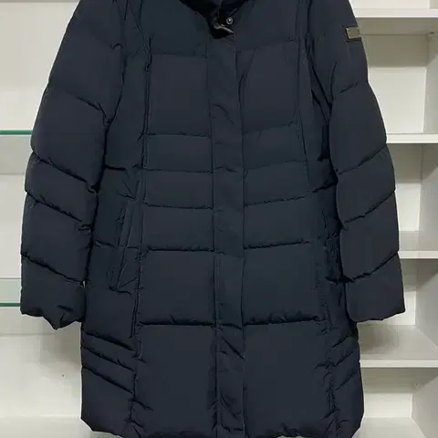 크로커다일 블랙 여성 롱패딩 95 m