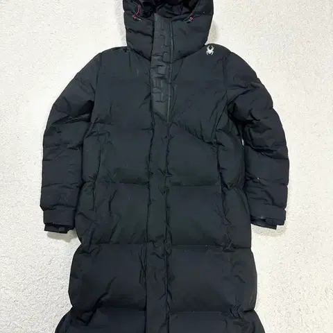 스파이더 롱패딩 블랙 m 95