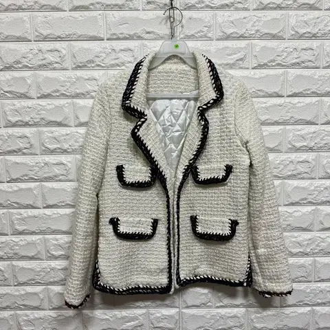 ㄴ196 트위드 오픈 자켓