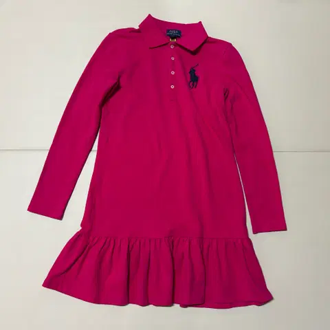 폴로 키즈 플레어 원피스 12-14