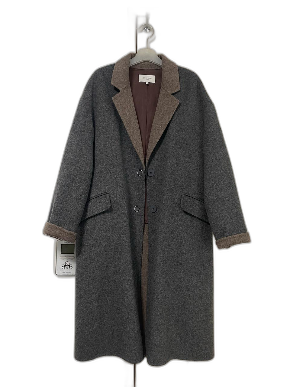 VEUX ETRE 투톤 핸드메이드 롱코트 66