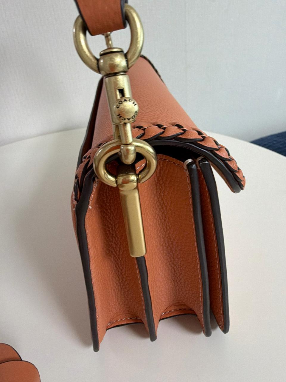 코치 레더 숄더백 브라운 + 더스트백