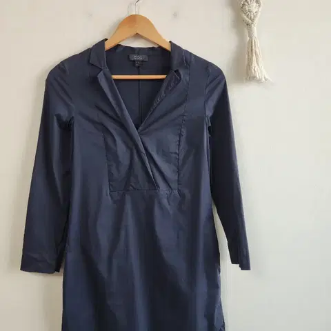 COS 코스 셔츠 원피스 네이비 32 (44-55)