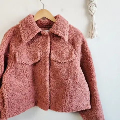 러브유쏘머치 양털 뽀글이 테디베어 무스탕