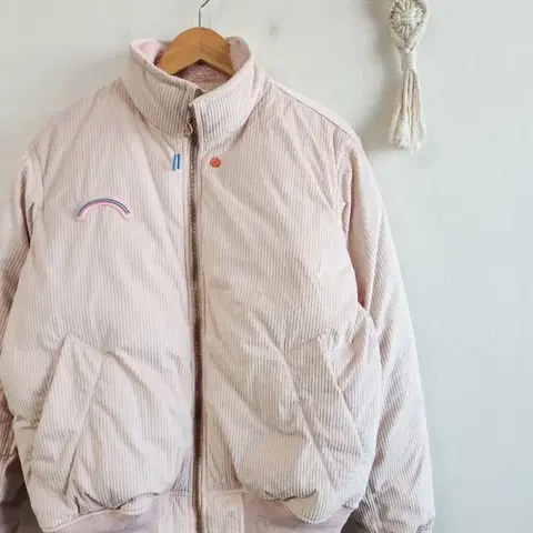 브라이언베리 코듀로이 숏패딩 푸퍼패딩 M