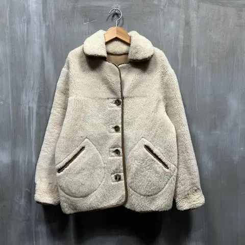 필로아고 양털 양가죽 무스탕자켓/여성(프리)/JP1435