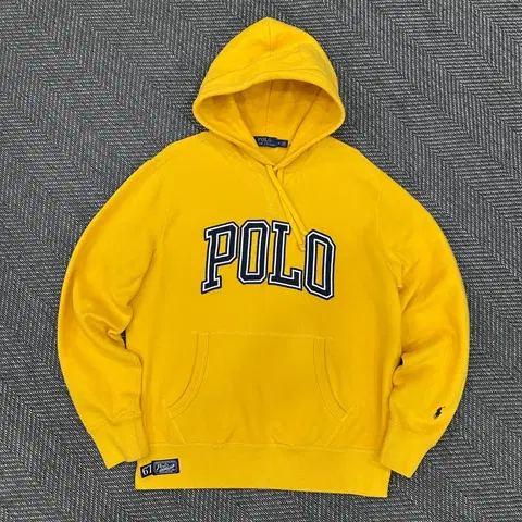 폴로 스펠로고 후드집업M