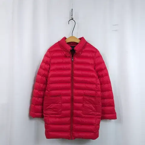 빈폴키즈 빨간색 경량 패딩 코트155