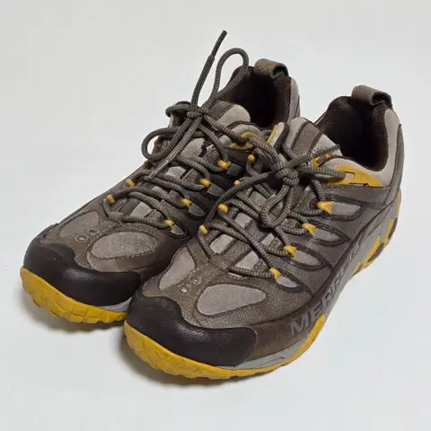 머렐 트레킹화 브라운/옐로우 등산화 us9 (270).i