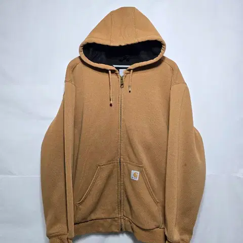 칼하트 브라운 후드 집업 자켓 남 115. 0119