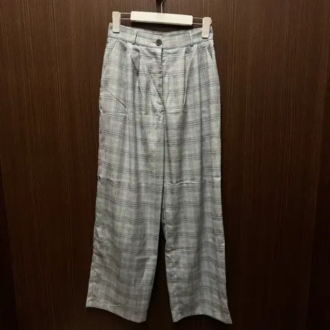 스컬프터 체크 팬츠 여성 S