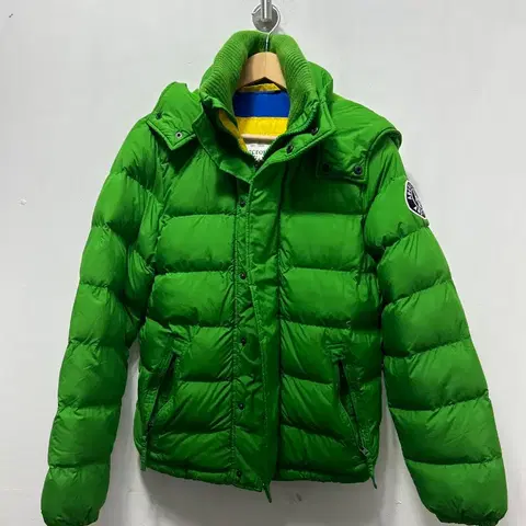아베크롬비 그린 패딩 점퍼 S