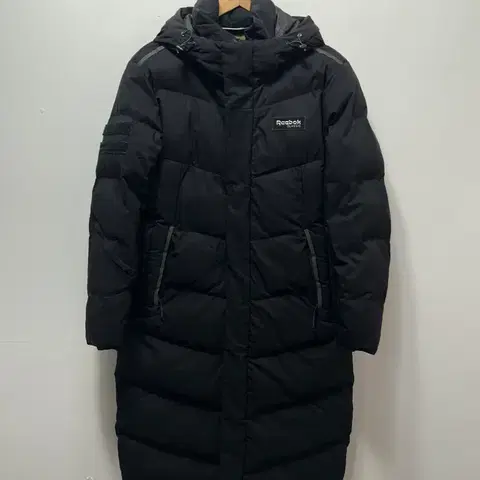 리복 남성 블랙 롱패딩 점퍼 M