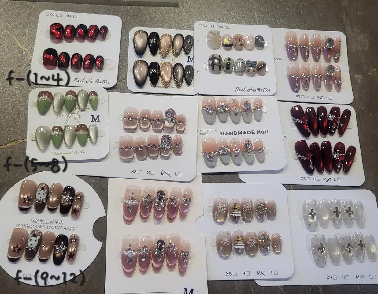 수제네일팁 5000원씩 7