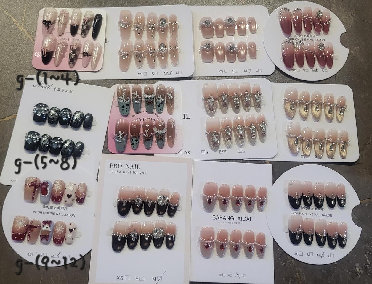 수제네일팁 5000원씩 8