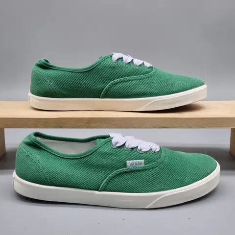 반스 어센틱 로우 데님그린 스니커즈240