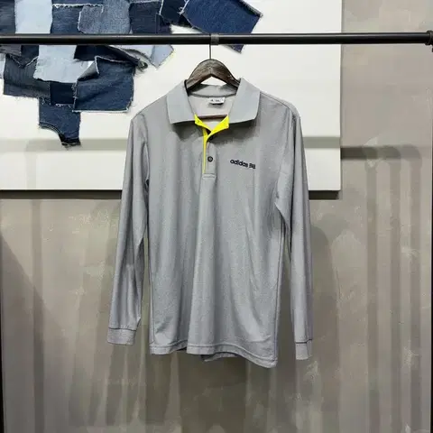 (95) 아디다스 골프 캐주얼 기능성 긴팔 PK 카라티