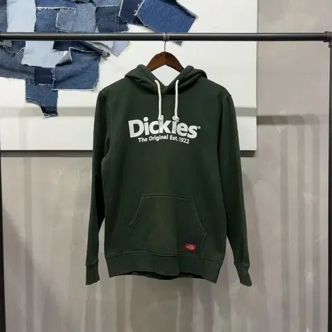 (95) 디키즈 캐주얼 스트릿 로고 프린팅 기모 후드티