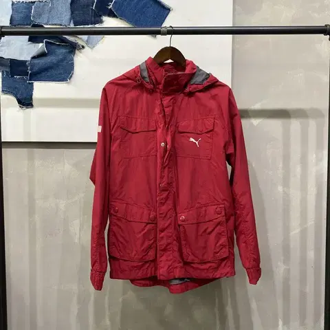 (105) 퓨마 등산 아웃도어 후드 바람막이 자켓