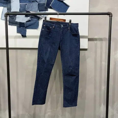 (32인치) 리바이스 511 캐주얼 스트라이프 스판 청바지 데님팬츠