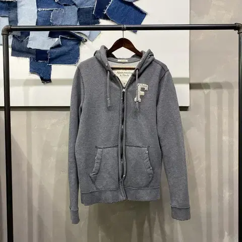 (95) 아베크롬비 캐주얼 머슬핏 후드집업 자켓