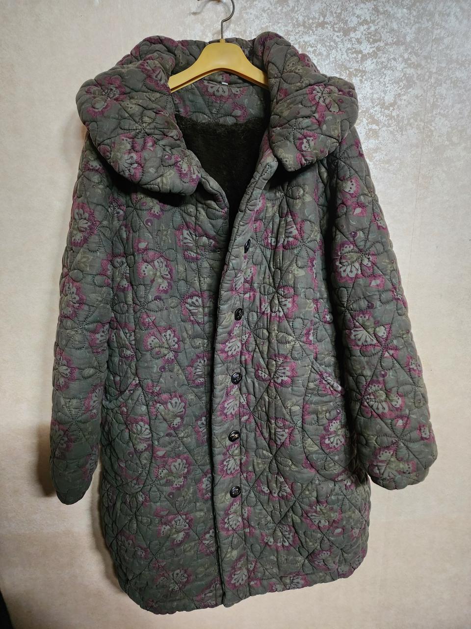 퀄팅털안감코트